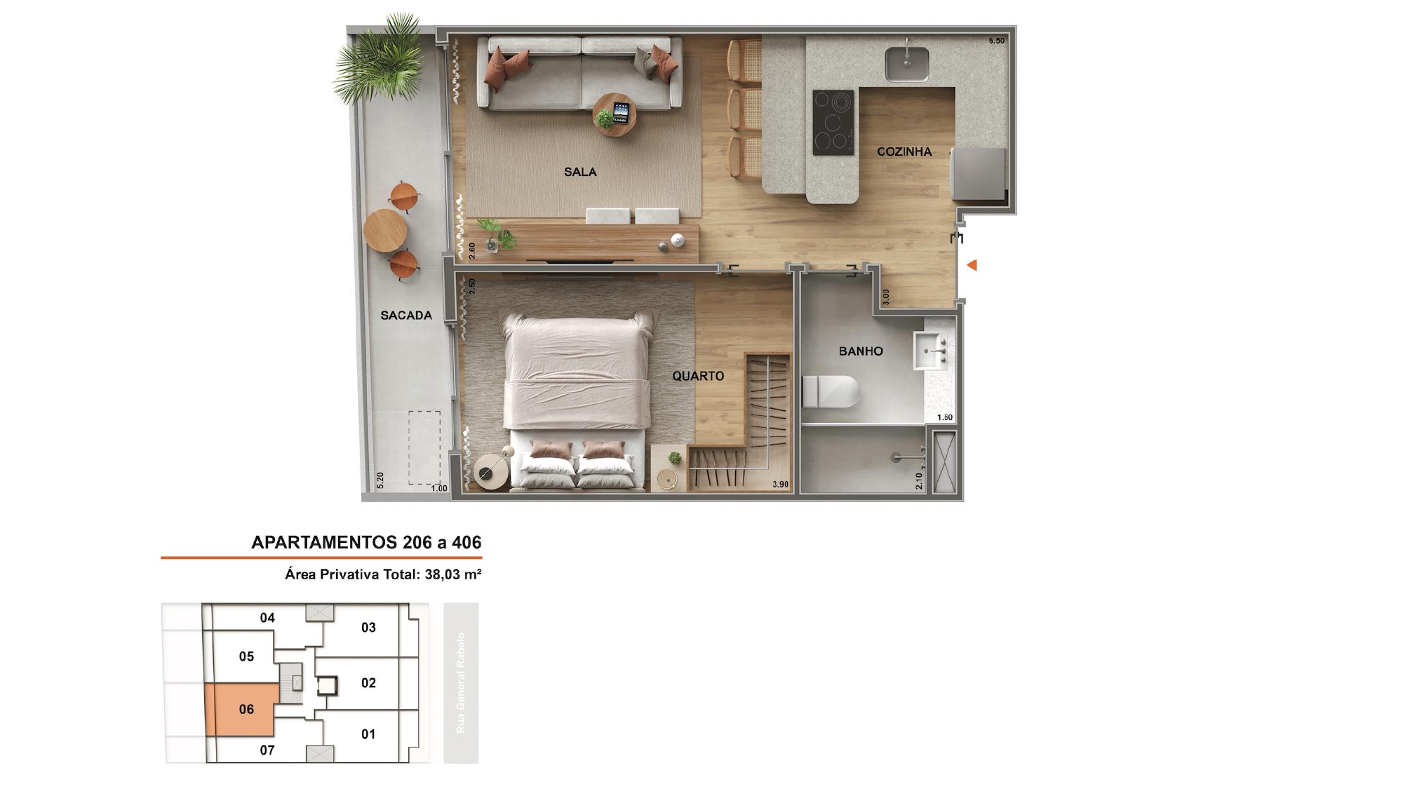 Apartamentos 206 a 406